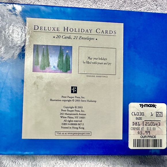 2 For $10…..NEW - BOX SETS OF CHRISTMAS HOLIDAY GREETING CARDS - Picture 7 of 11